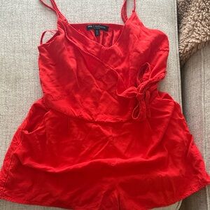 One Clothing Women's Vibrant Red Romper